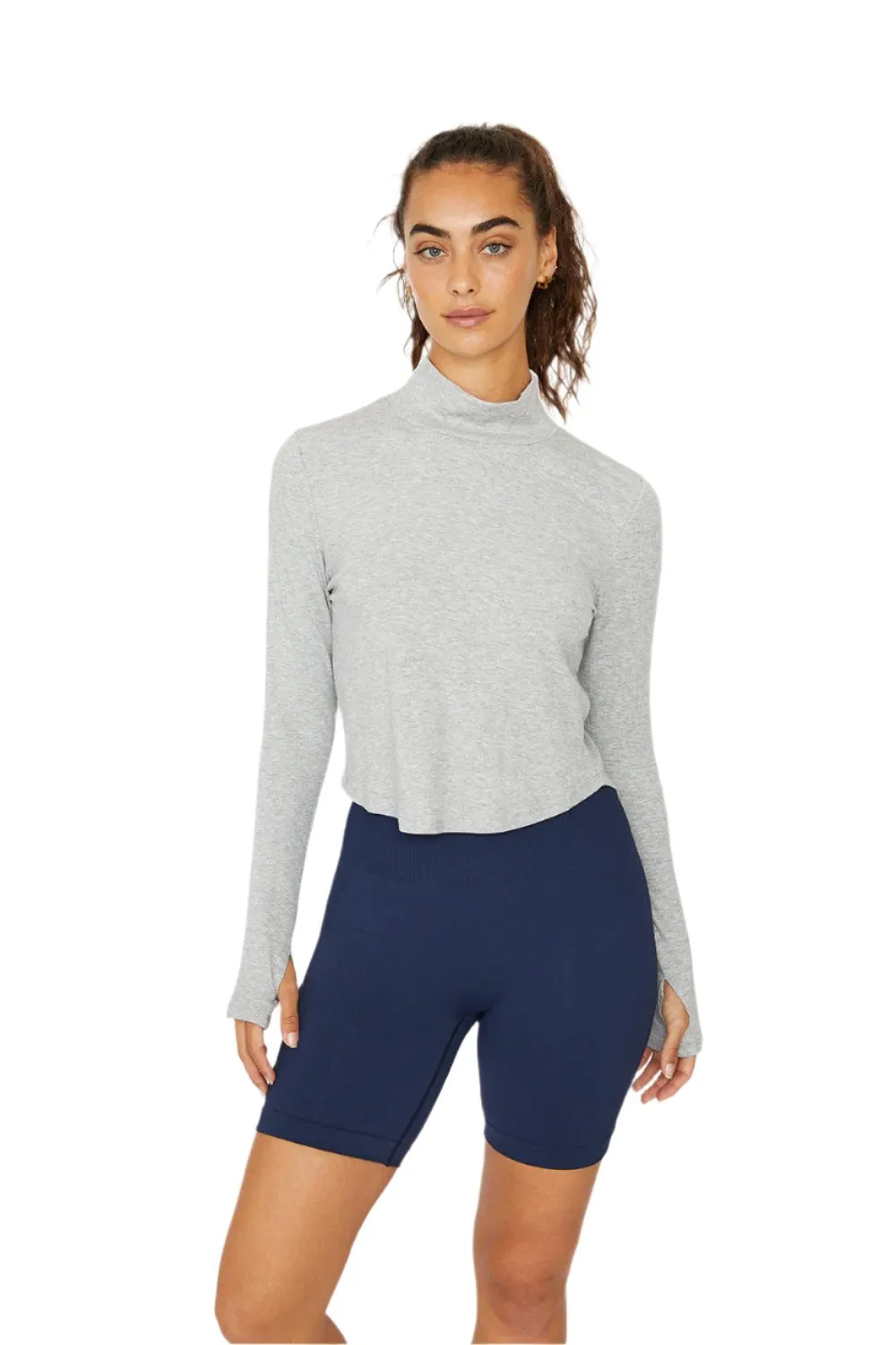 Izzy Mock Neck Long-Sleeve Top