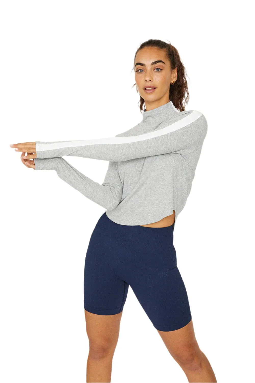 Izzy Mock Neck Long-Sleeve Top