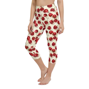 Juicy Cherry Yoga Capris