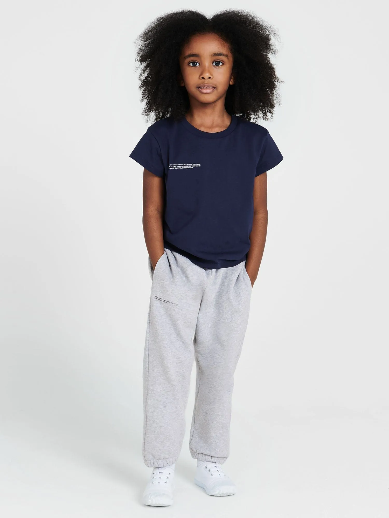 Kids' 365 Midweight T-shirt—navy blue