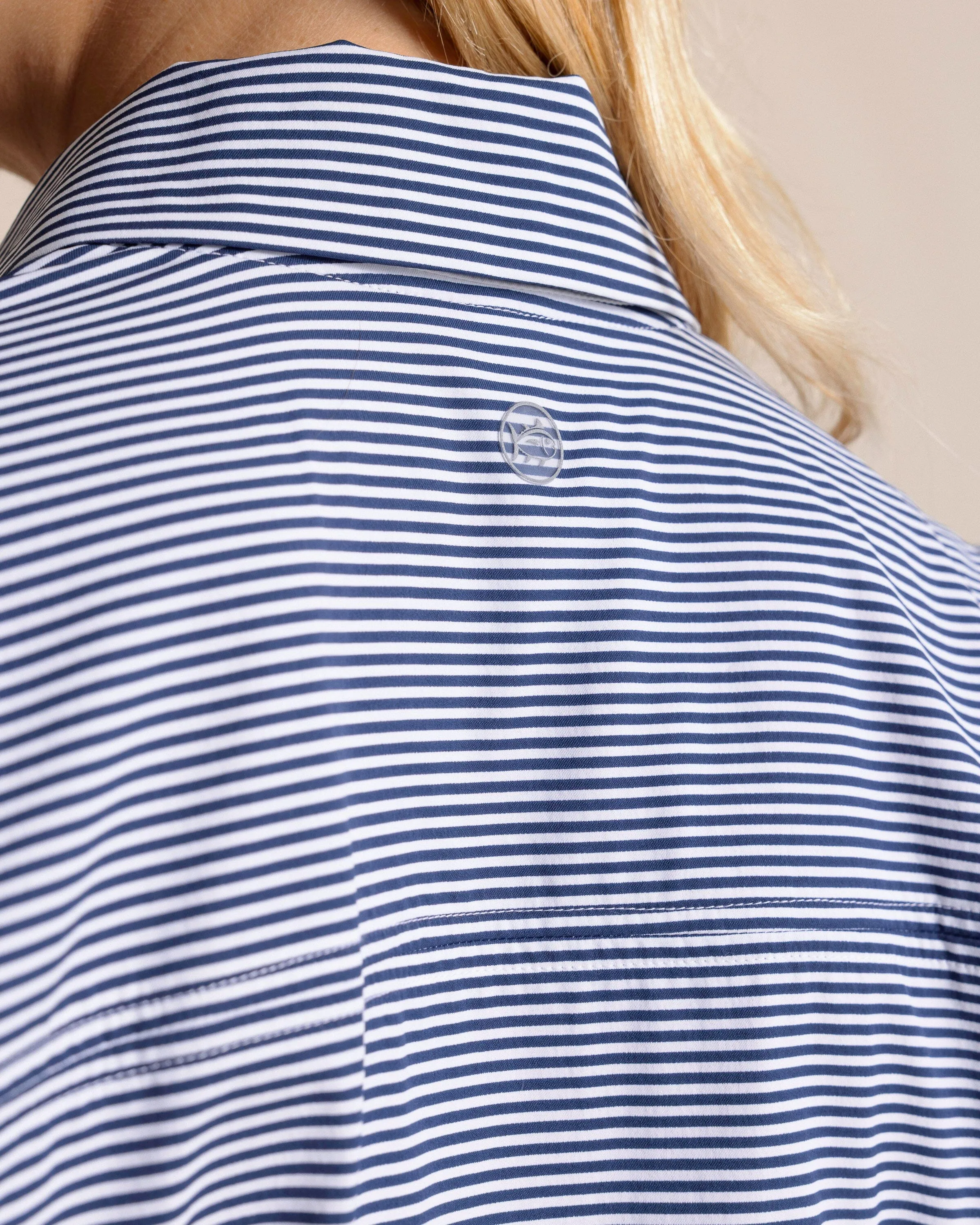 Kira Half Zip Stripe Pullover