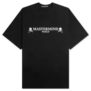 Logo Knit T-Shirt - Black