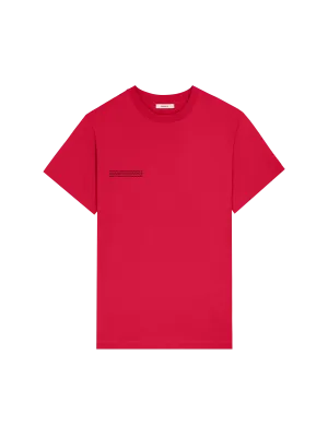 Mens 365 Midweight T-shirt—Goji berry red