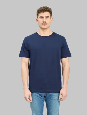 Merz b. Schwanen 2M15 Sturdy Jersey 6.8oz Crewneck Classic Fit T-Shirt Ink Blue