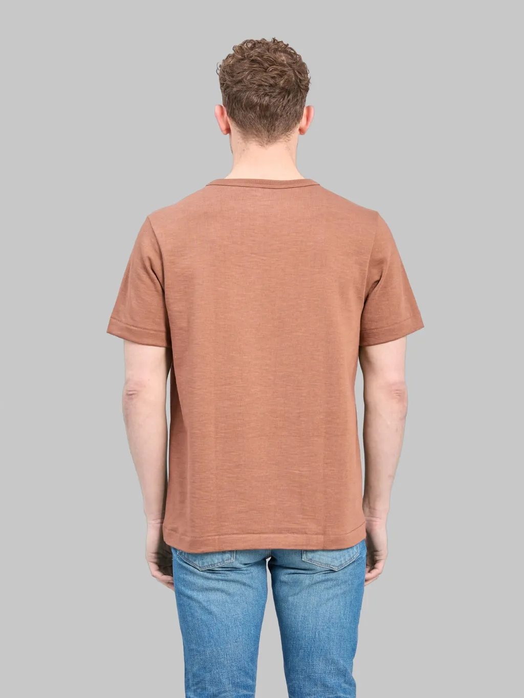 Merz b. Schwanen 2S14 Super Heavyweight 13.4oz Crewneck Loopwheeled Relaxed Fit T-Shirt Nut