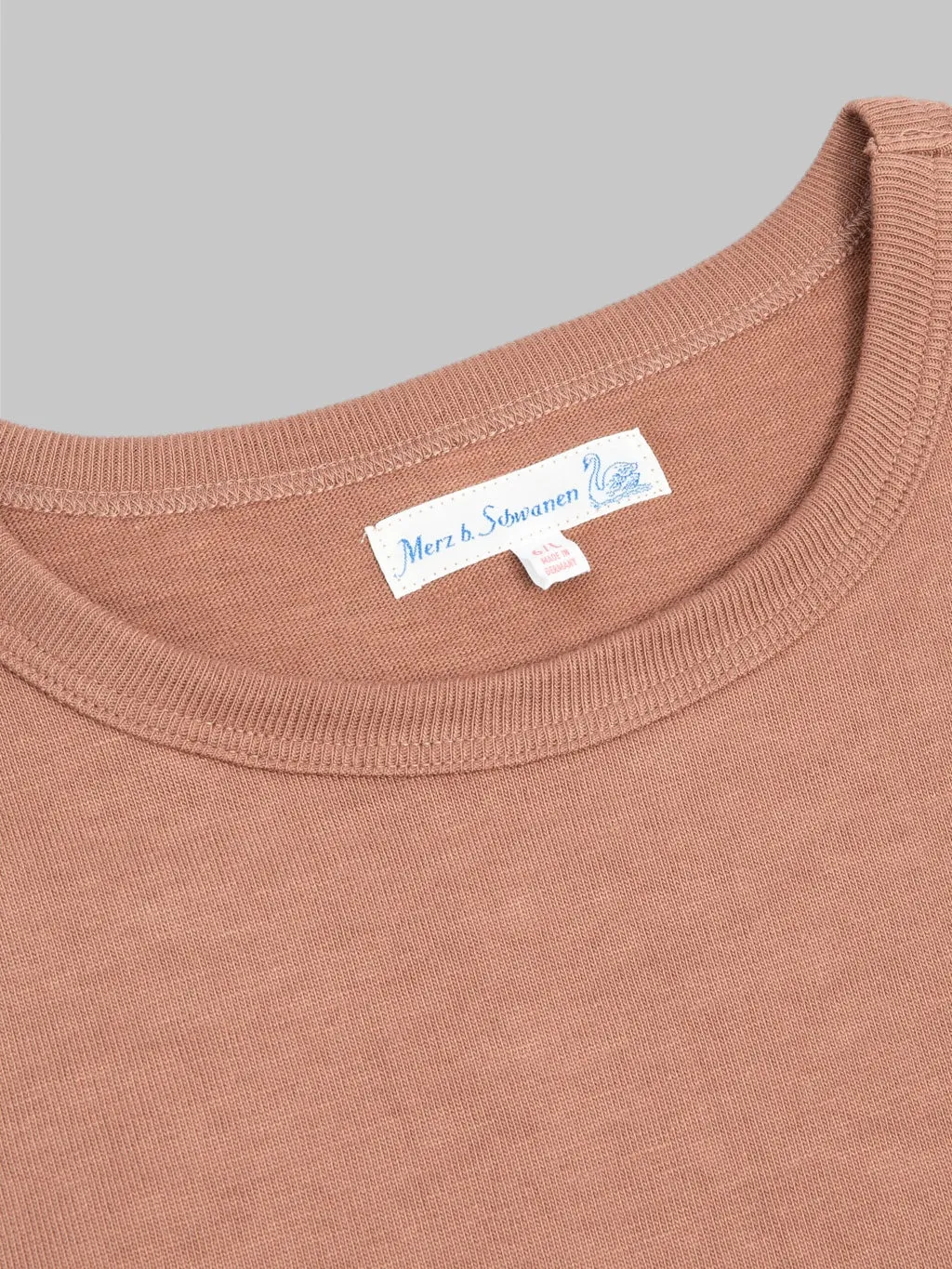 Merz b. Schwanen 2S14 Super Heavyweight 13.4oz Crewneck Loopwheeled Relaxed Fit T-Shirt Nut