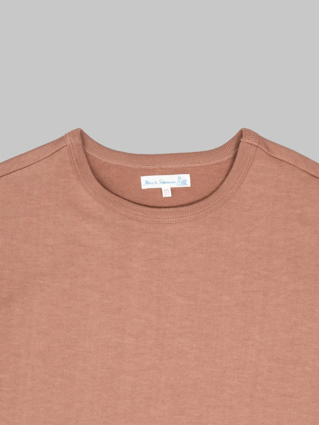 Merz b. Schwanen 2S14 Super Heavyweight 13.4oz Crewneck Loopwheeled Relaxed Fit T-Shirt Nut