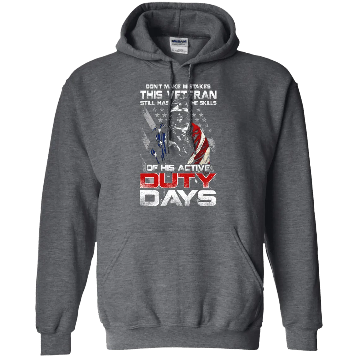 Military T-Shirt "Don't Make Mistakes With This Veteran Has Skills of His Active Duty Days Men" Front