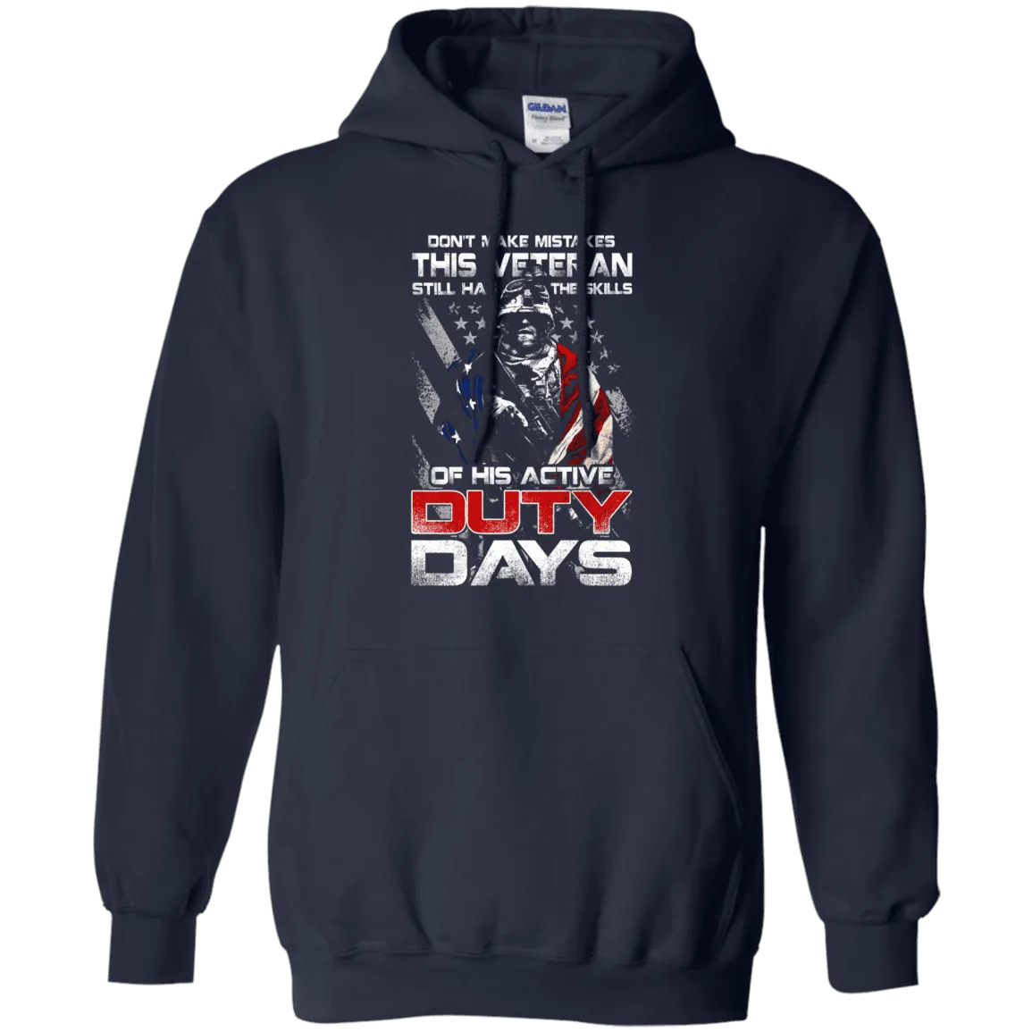 Military T-Shirt "Don't Make Mistakes With This Veteran Has Skills of His Active Duty Days Men" Front