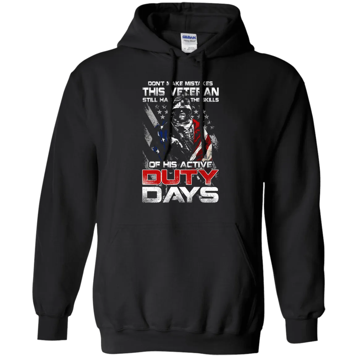 Military T-Shirt "Don't Make Mistakes With This Veteran Has Skills of His Active Duty Days Men" Front