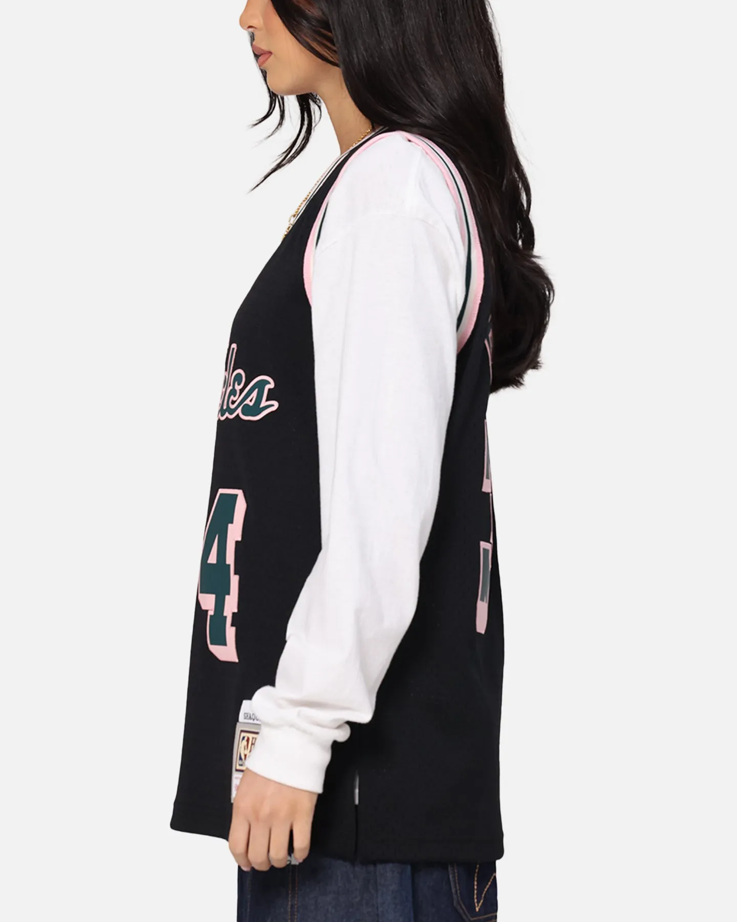 Mitchell & Ness Los Angeles Lakers Shaquille O'Neal 'Deep Emerald' Swing Jersey Black