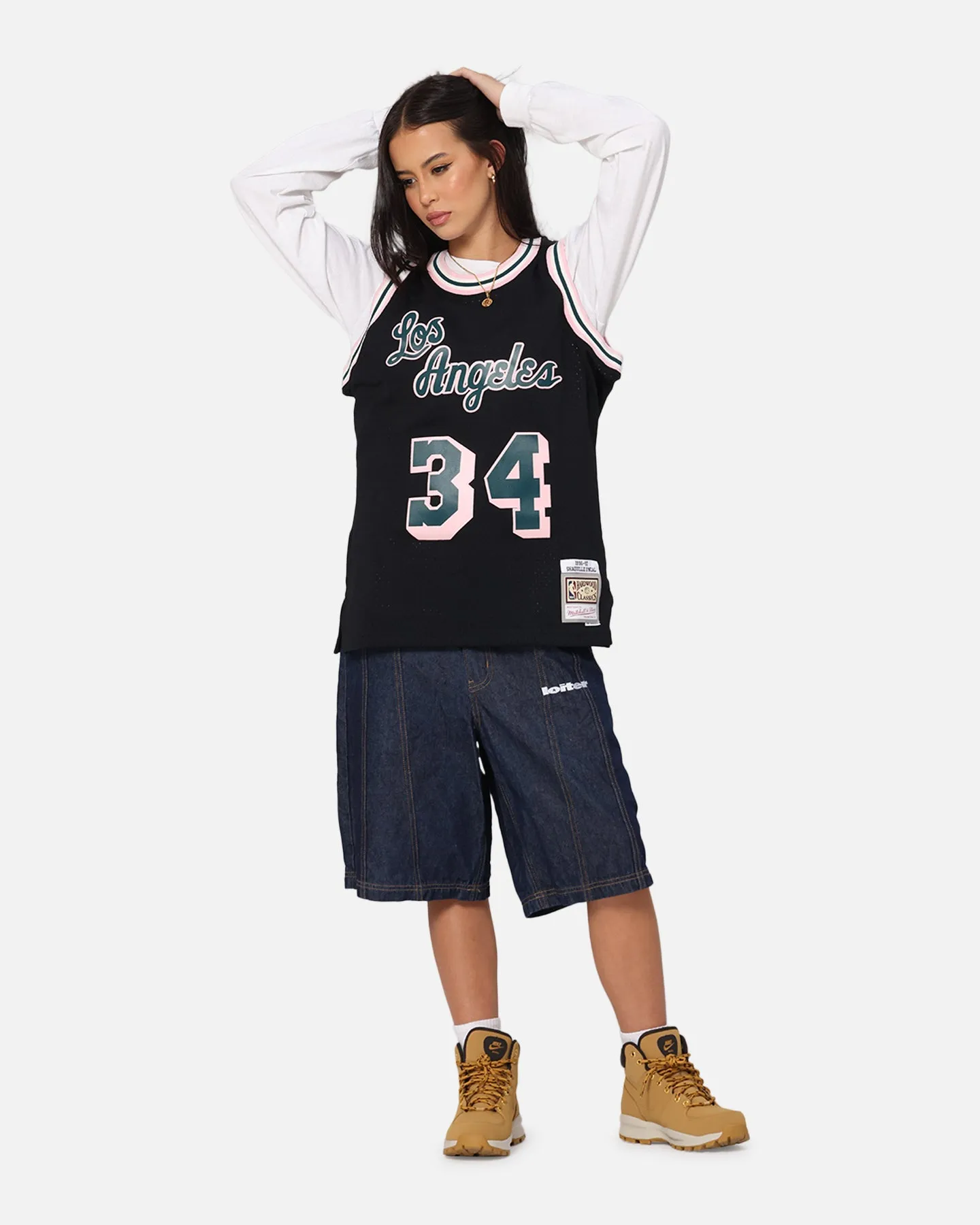 Mitchell & Ness Los Angeles Lakers Shaquille O'Neal 'Deep Emerald' Swing Jersey Black