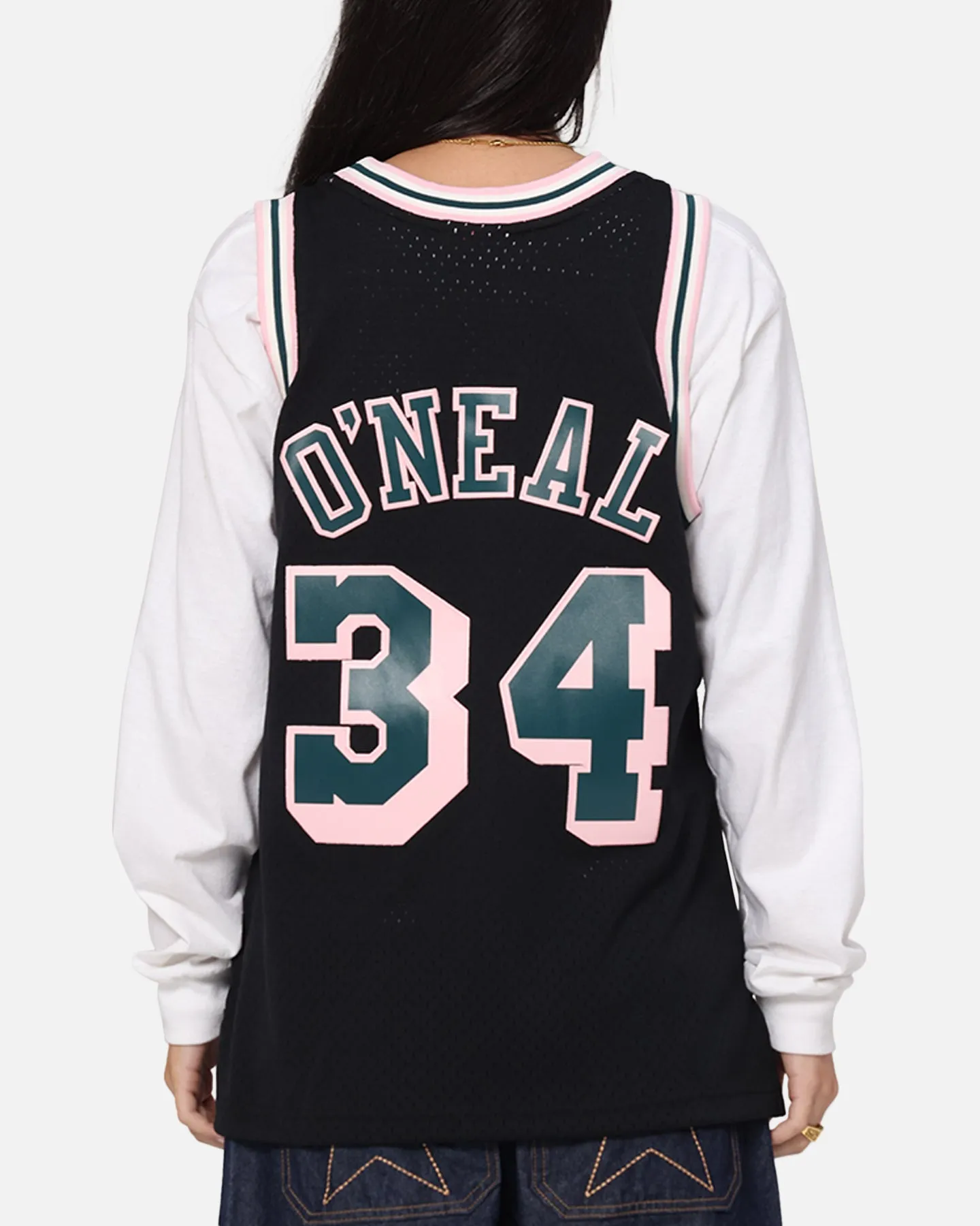 Mitchell & Ness Los Angeles Lakers Shaquille O'Neal 'Deep Emerald' Swing Jersey Black