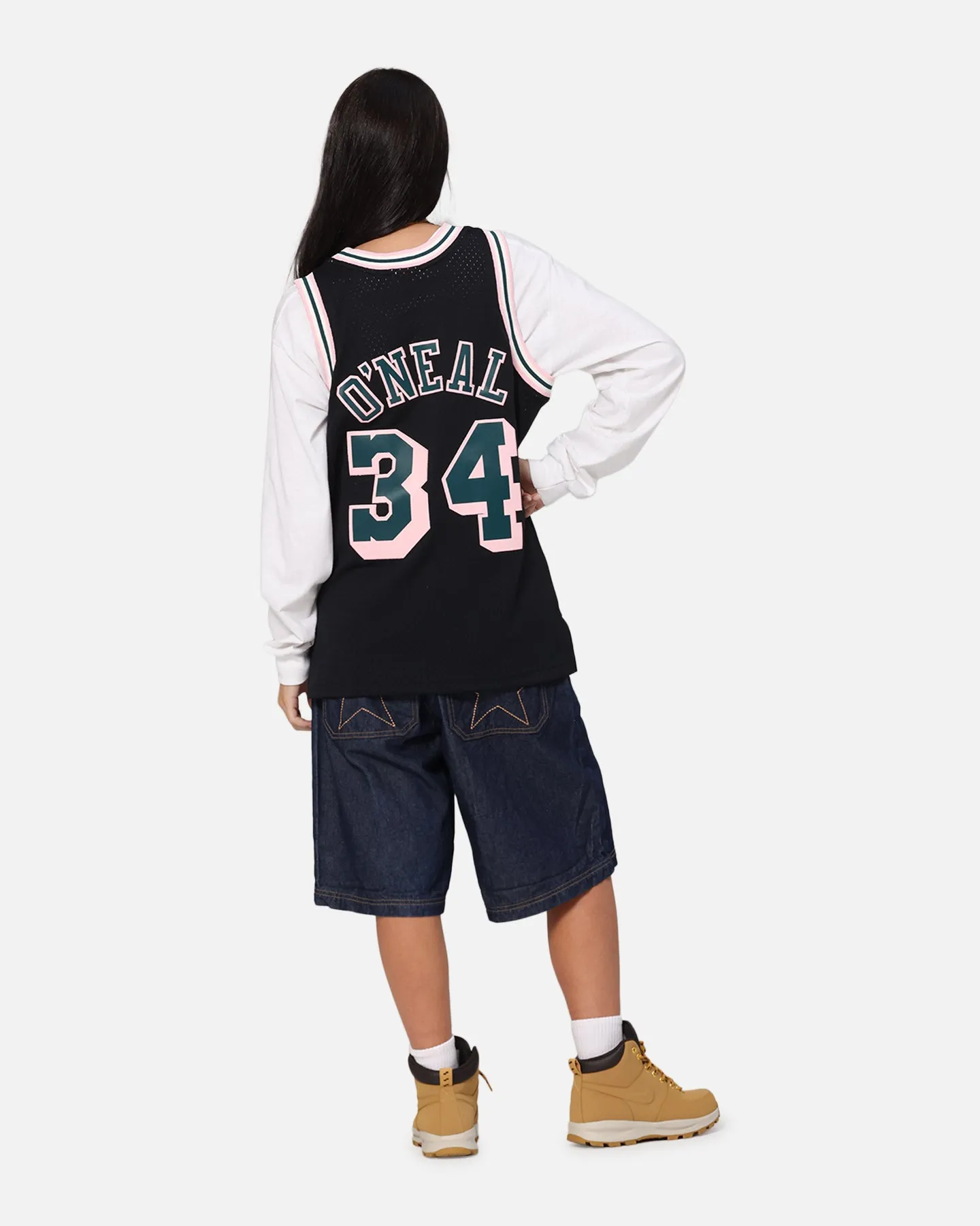 Mitchell & Ness Los Angeles Lakers Shaquille O'Neal 'Deep Emerald' Swing Jersey Black