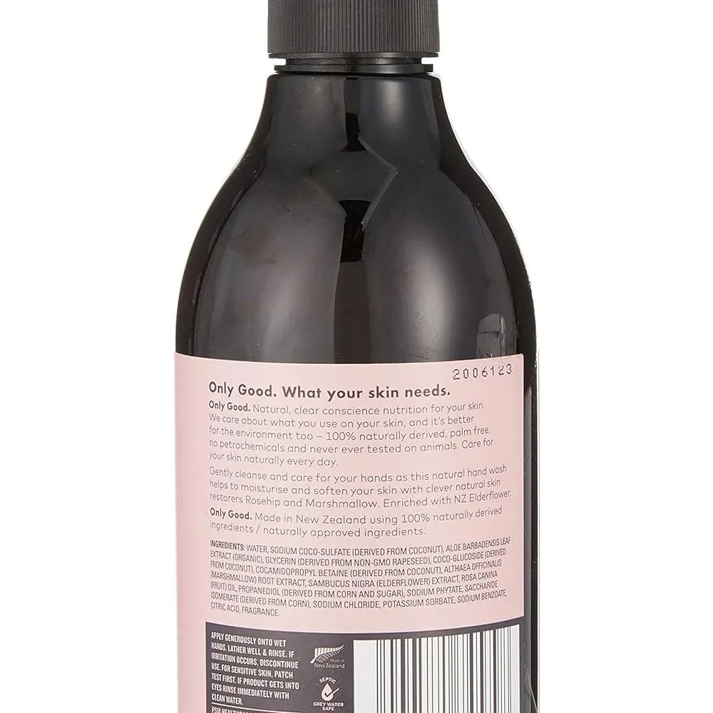 Only Good Natural Hand Wash Soothe Rosehip,Marshmallow & Elderflower 300ml