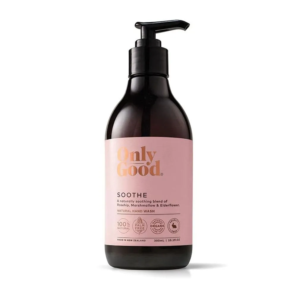 Only Good Natural Hand Wash Soothe Rosehip,Marshmallow & Elderflower 300ml
