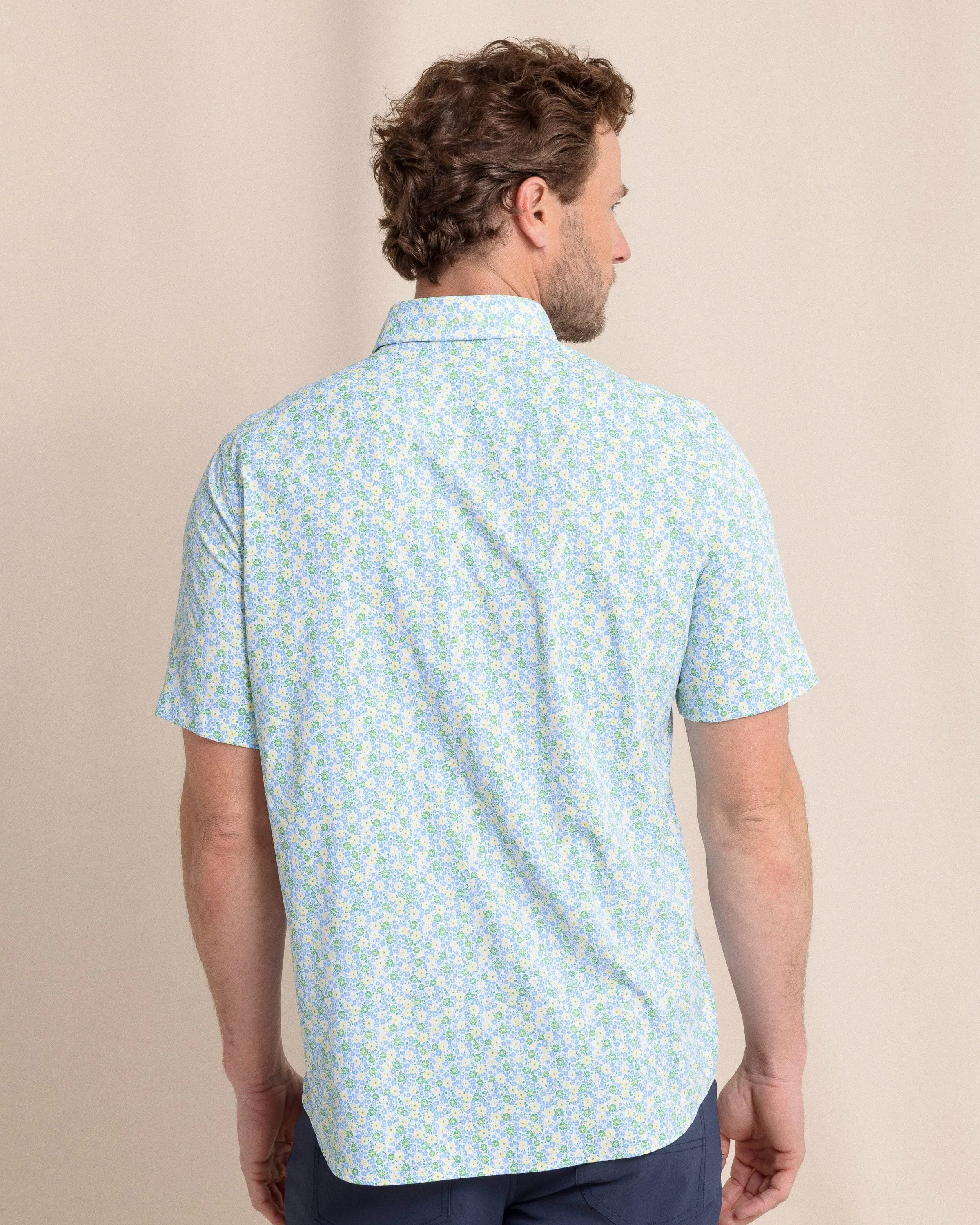 Petal Party Intercoastal Short Sleeve Sport Shirt