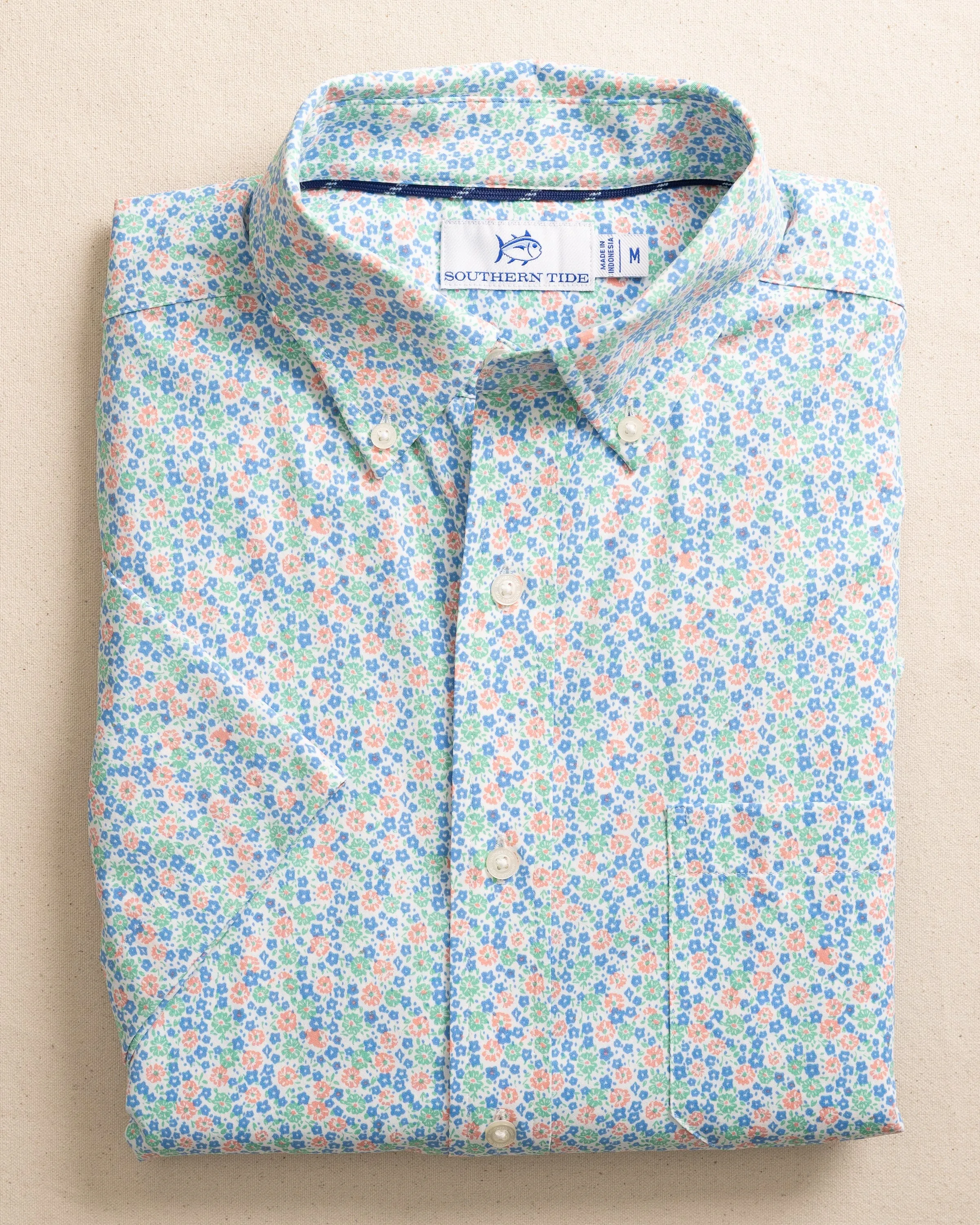 Petal Party Intercoastal Short Sleeve Sport Shirt