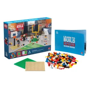 Plus-Plus Learn to Build Sports Set - 380 Pieces for Kids Ages 5 