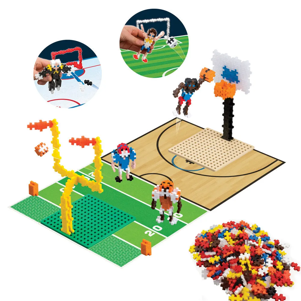 Plus-Plus Learn to Build Sports Set - 380 Pieces for Kids Ages 5 
