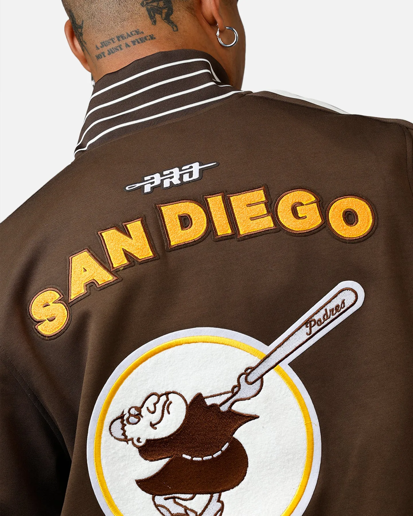 Pro Standard San Diego Padres Double Knit Jacket Brown