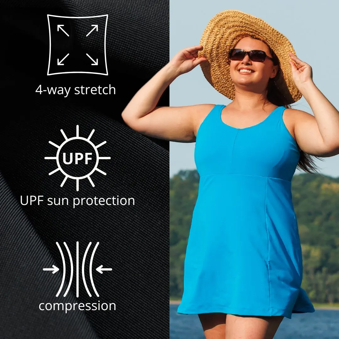 QuikEnergy Racerback Zip Front Aquatard Hibiscus Black