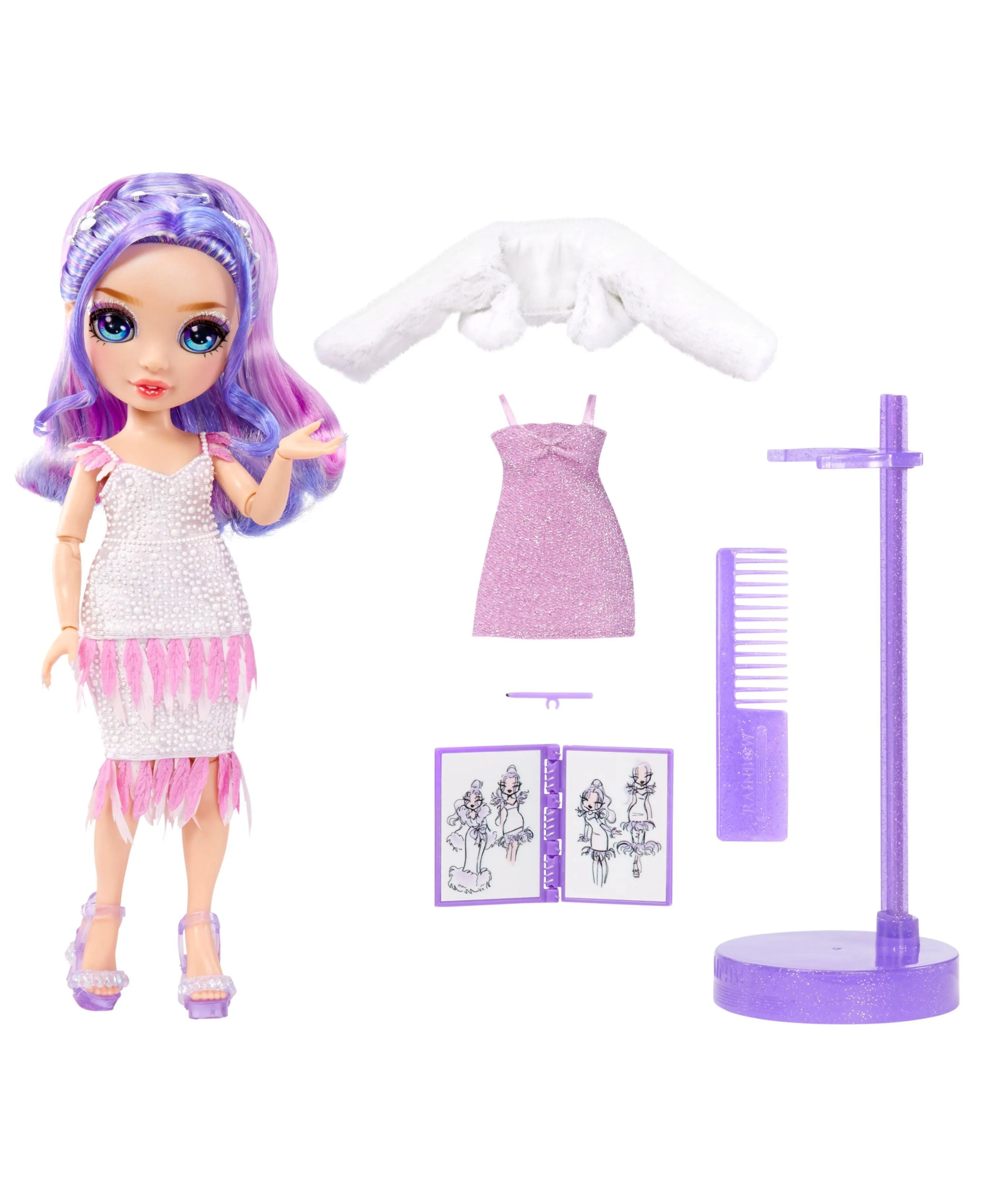 Rainbow High Fantastic Fashion Doll - Violet with Purple Hair