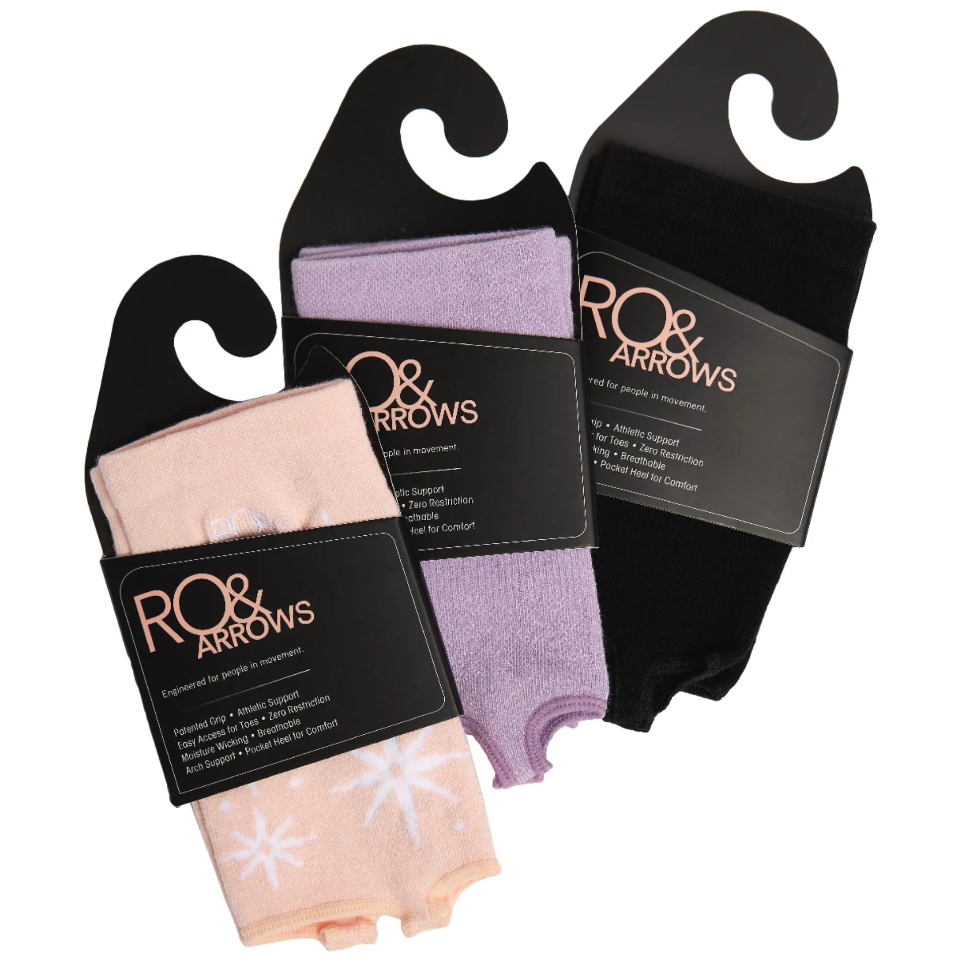 Rhiannon Low Show Solid Grip Socks (Barre / Pilates)