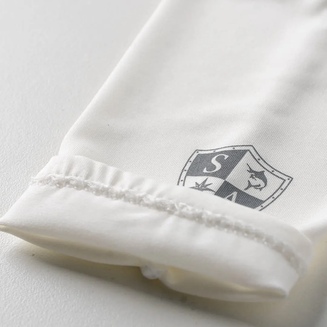 SA Single Arm Shield® | White | Grey Small Logo