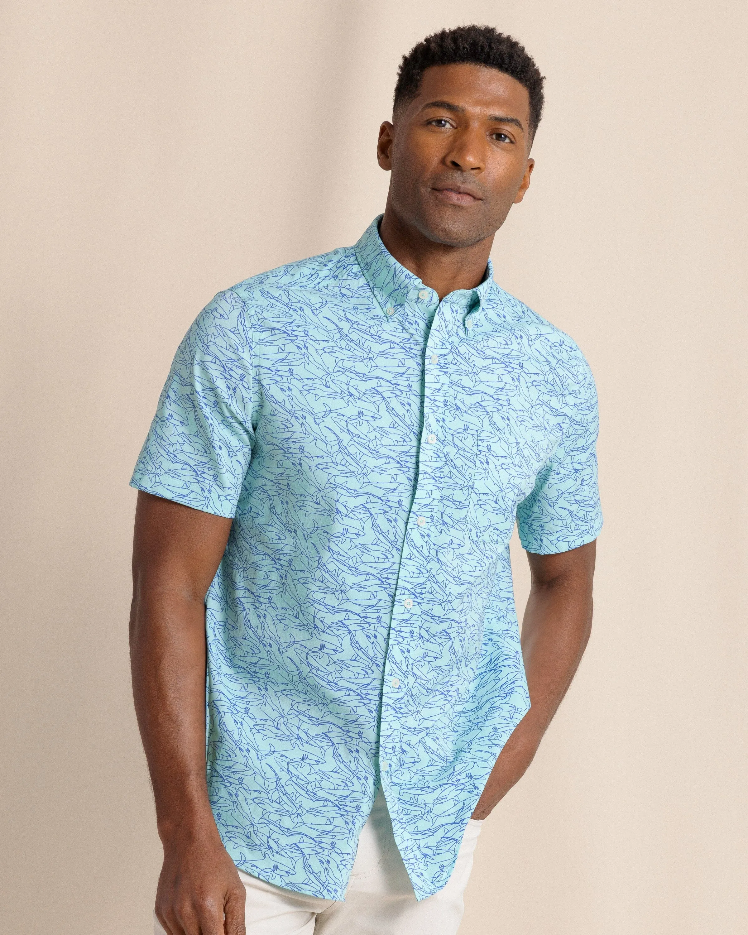 Shark Bait brrr°® Intercoastal Short Sleeve Sport Shirt