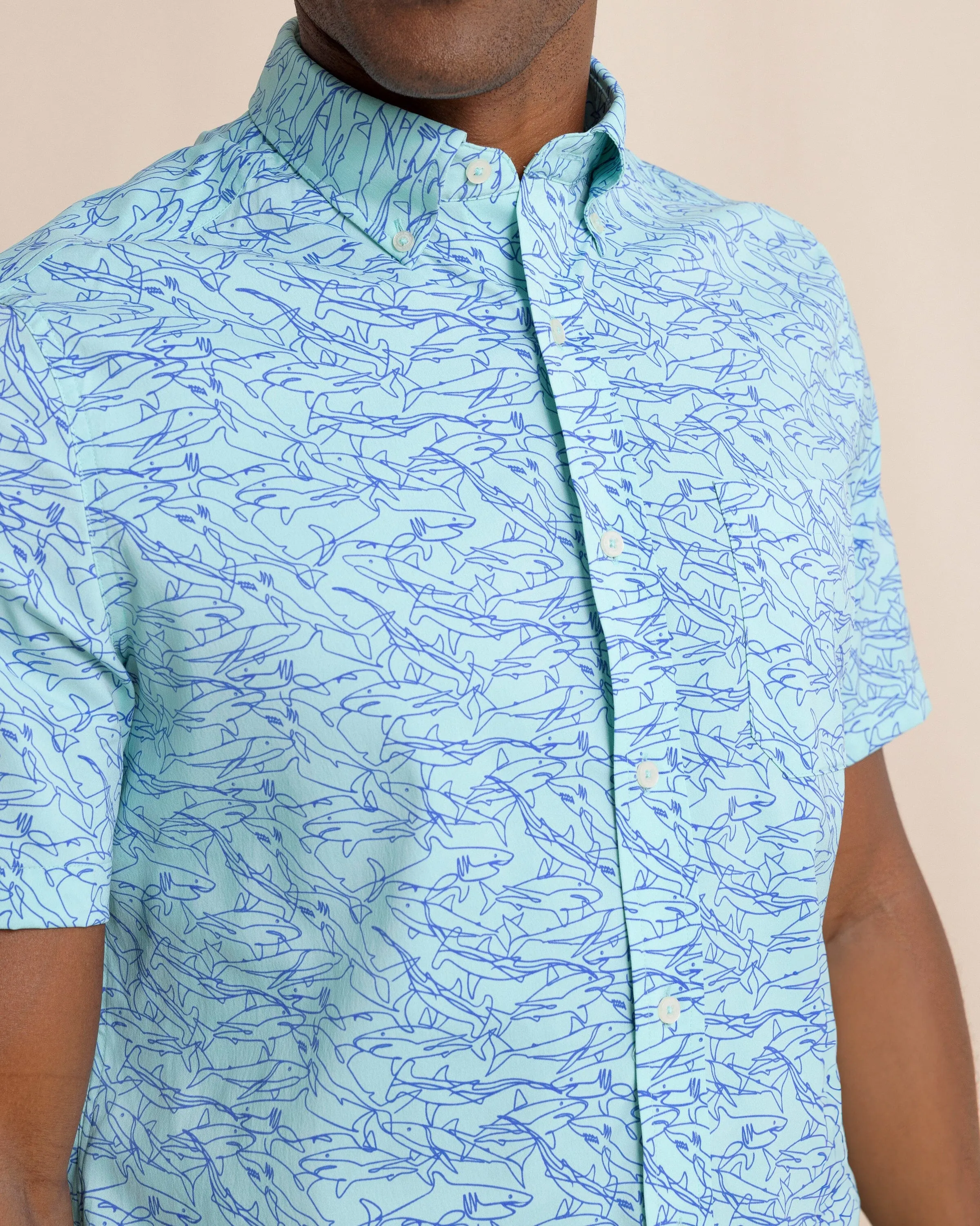 Shark Bait brrr°® Intercoastal Short Sleeve Sport Shirt