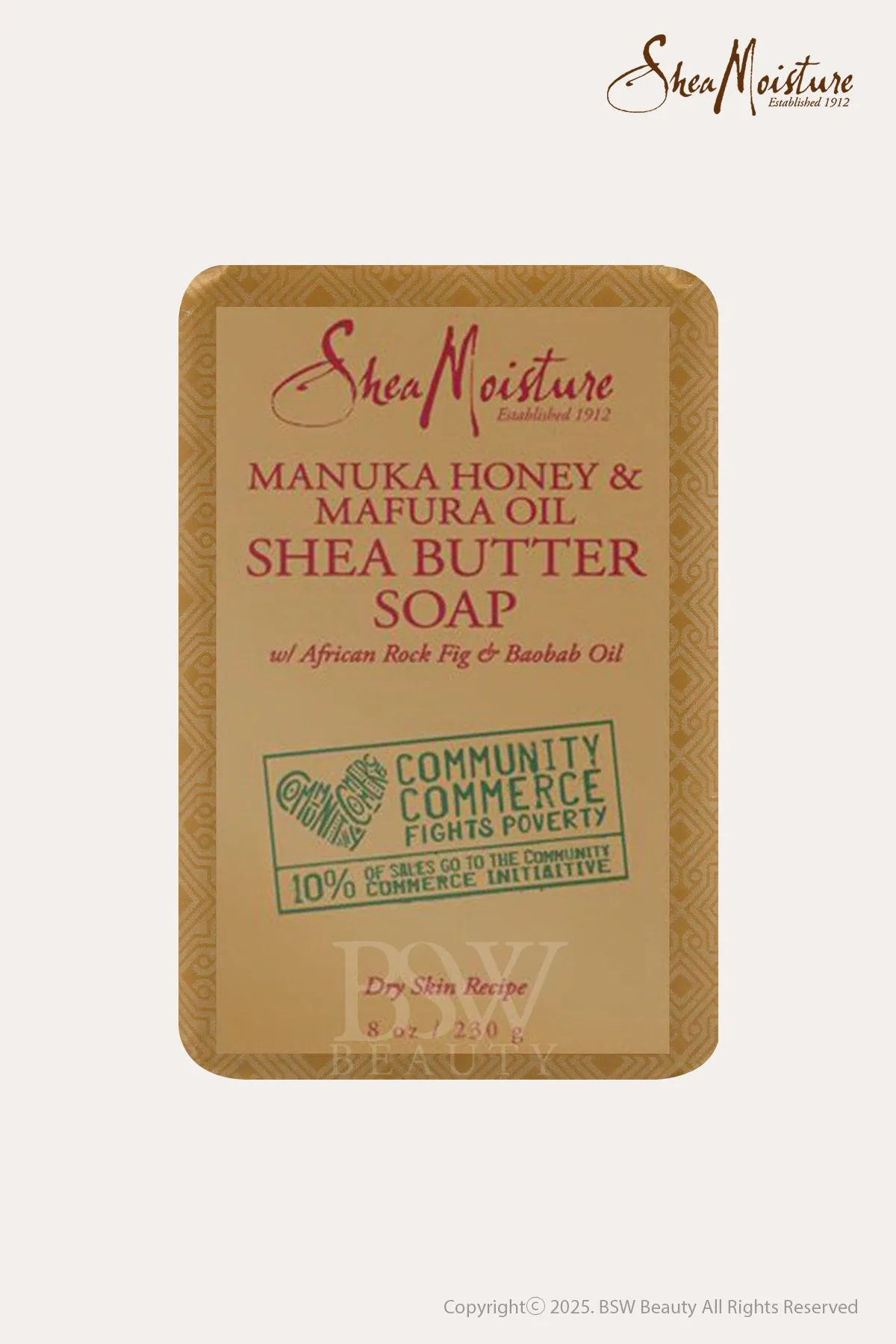 SHEA MOISTURE MANUKA HONEY & MAFURA OIL SHEA BUTTER SOAP 8oz