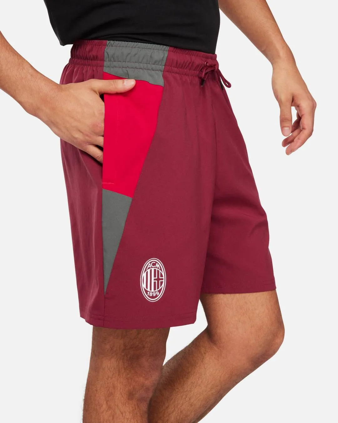 Short d'entrainement AC Milan -  Rouge/Gris