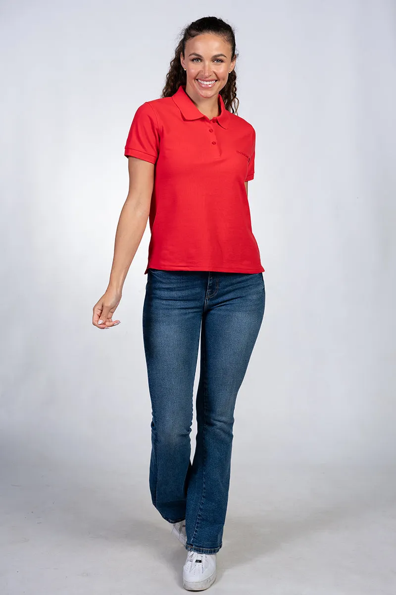 Short sleeve polos for women