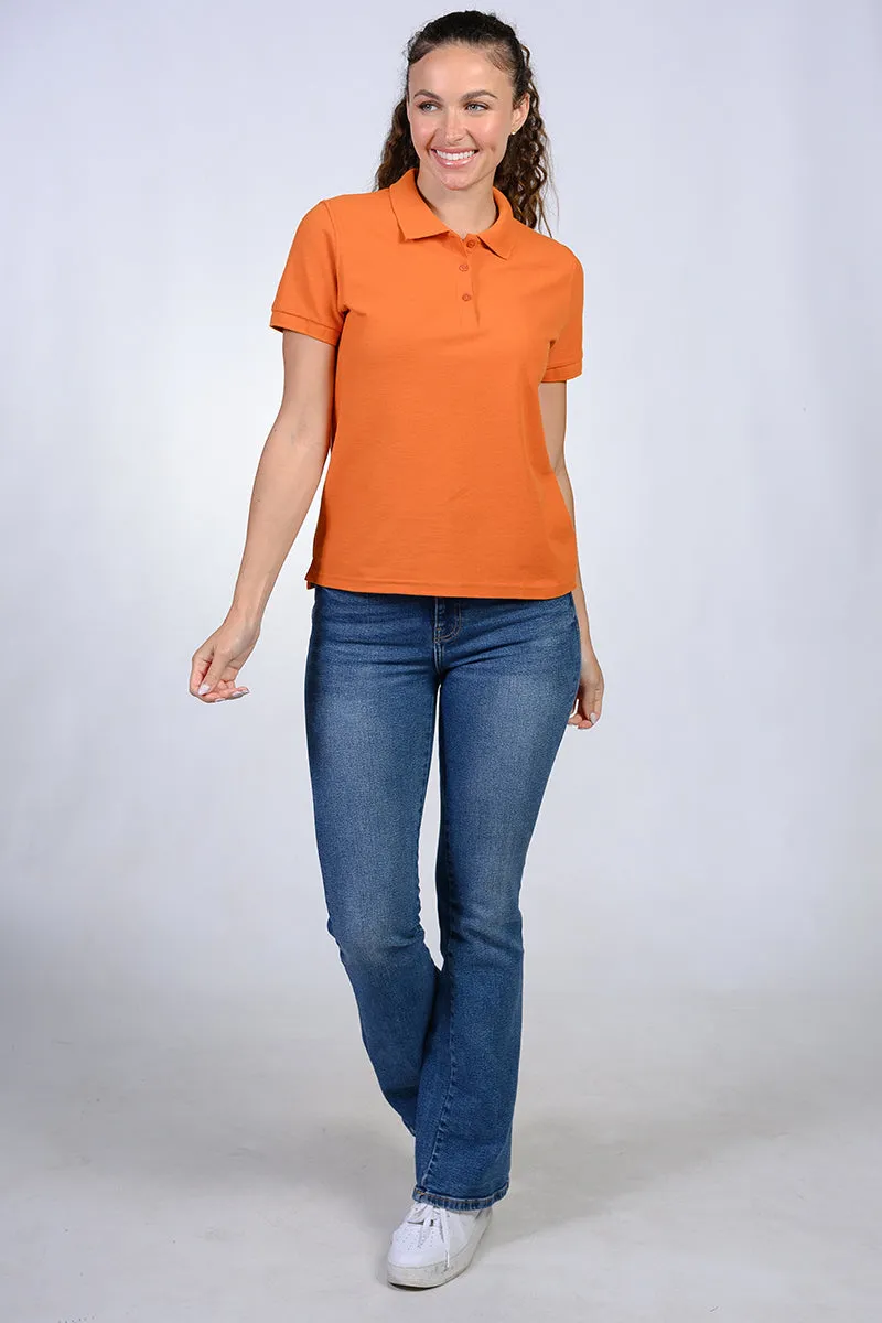 Short sleeve polos for women