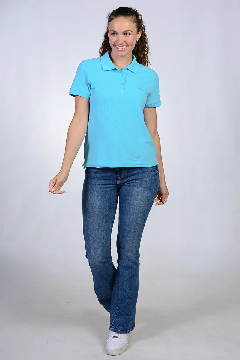 Short sleeve polos for women