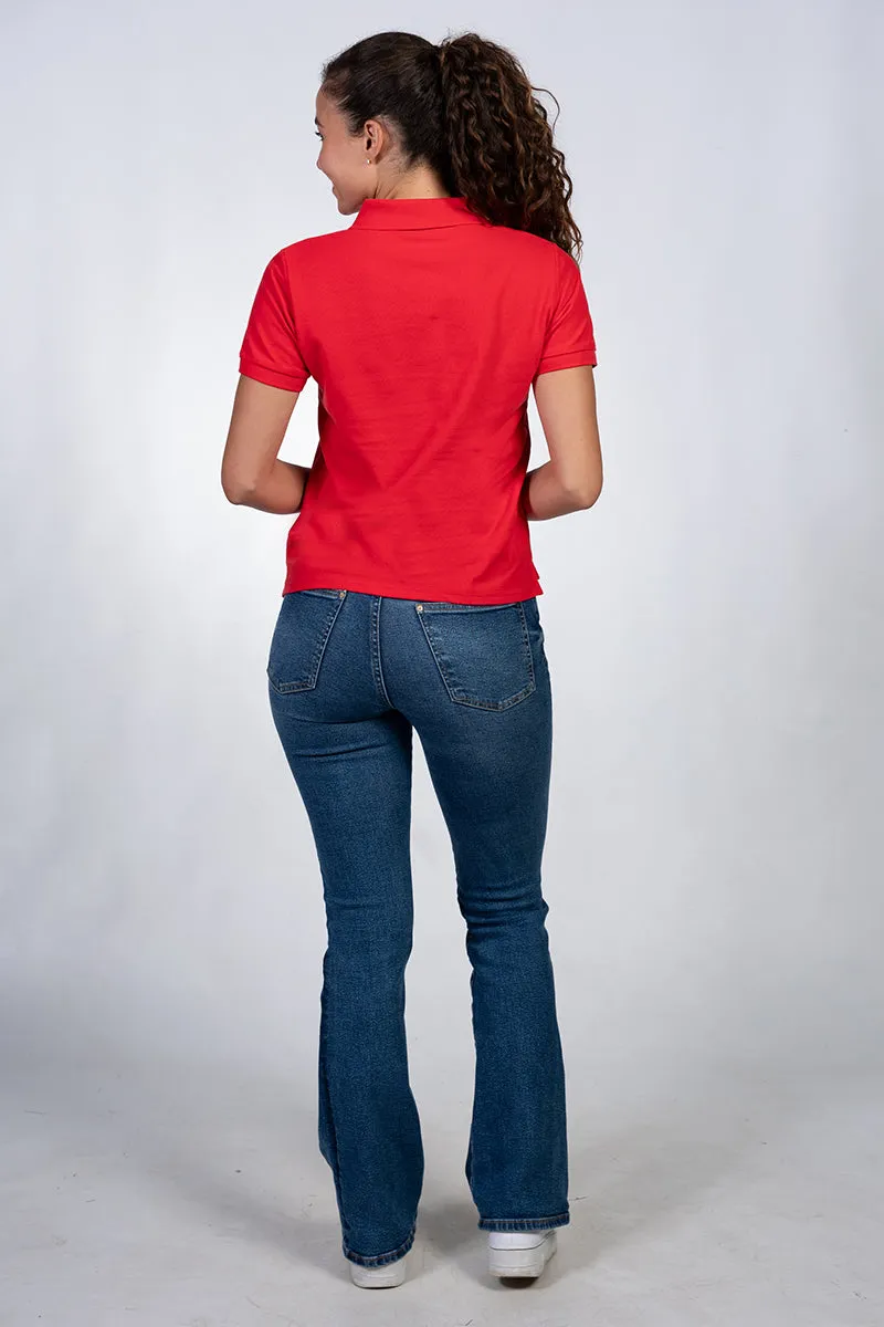 Short sleeve polos for women