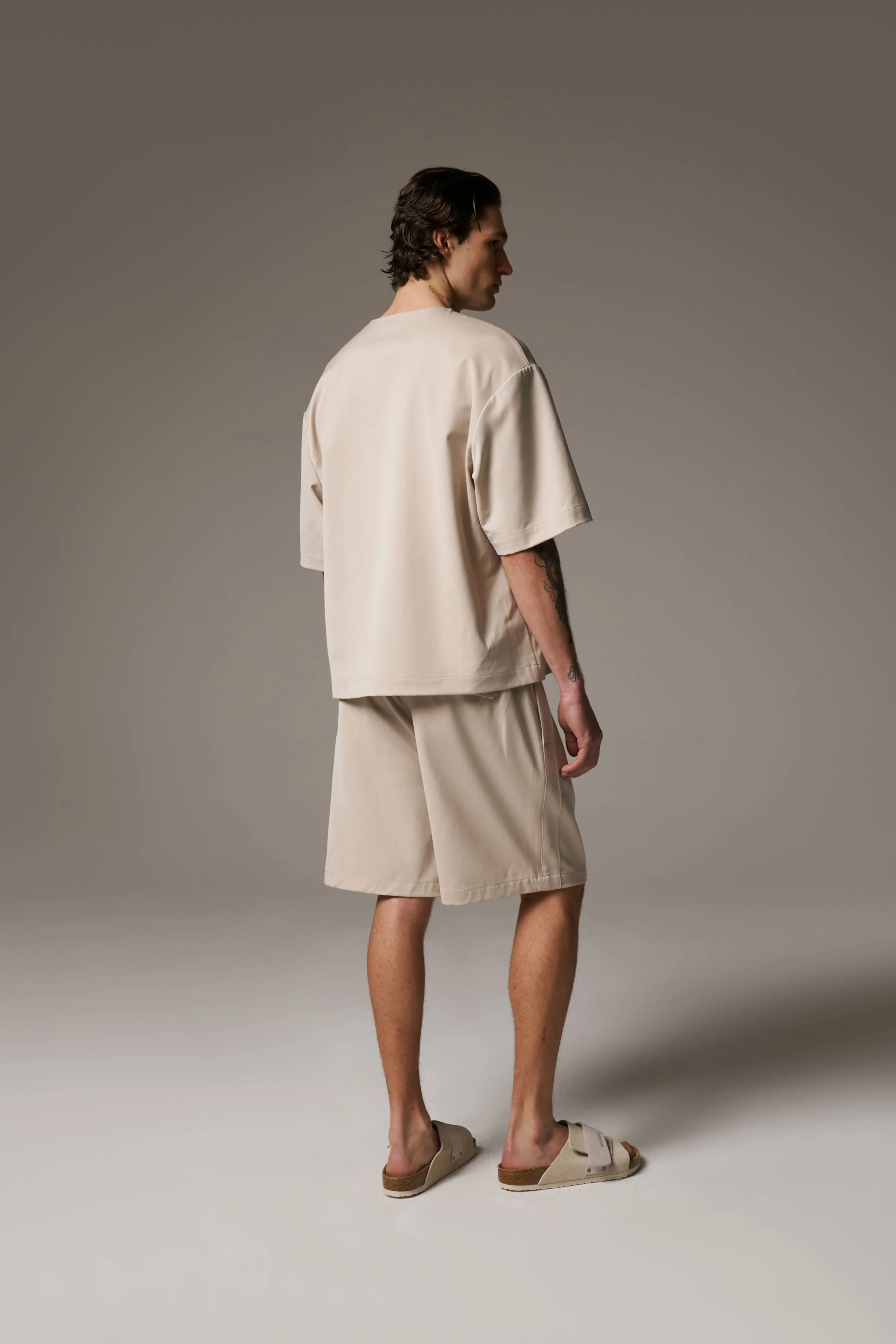 SMART WOVEN SHIRT - STONE