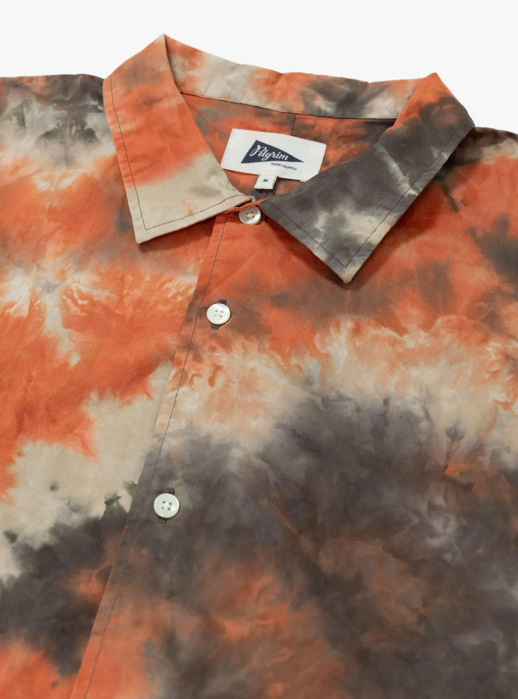 Stereo Tie Dye Shirt Brown & Orange