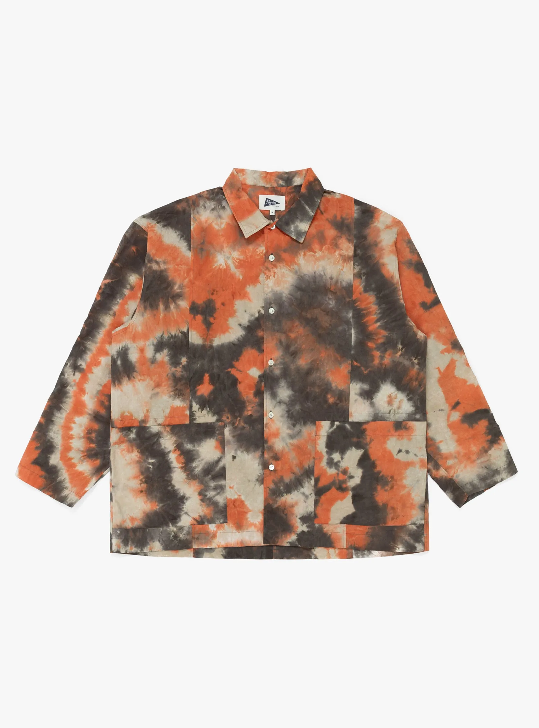 Stereo Tie Dye Shirt Brown & Orange