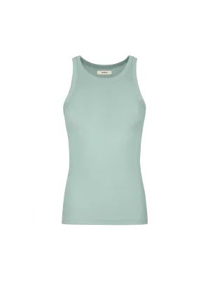 Women's 365 Lightweight Rib Tank Top—eucalyptus blue