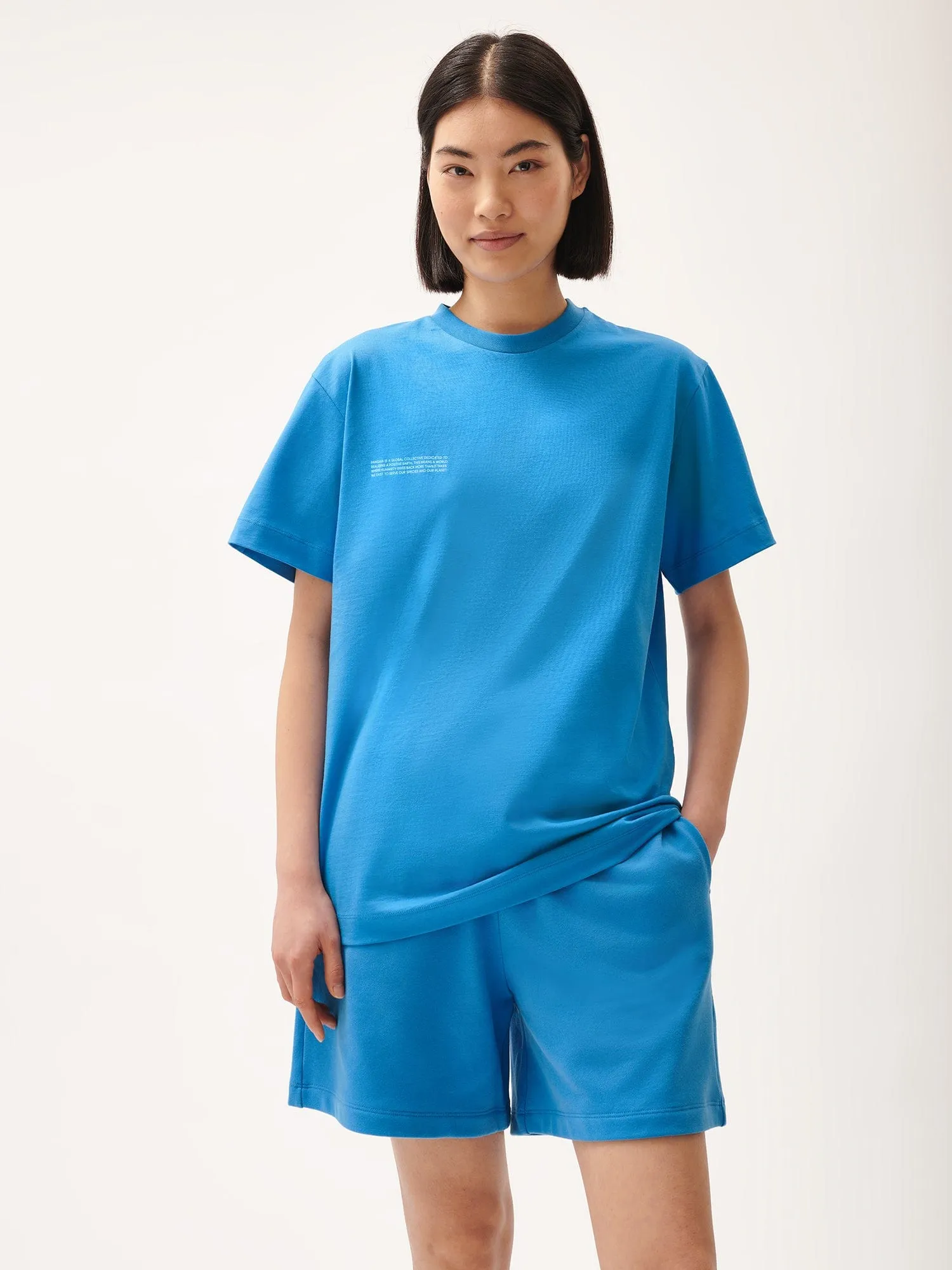Womens 365 Midweight T-shirt—geyser blue