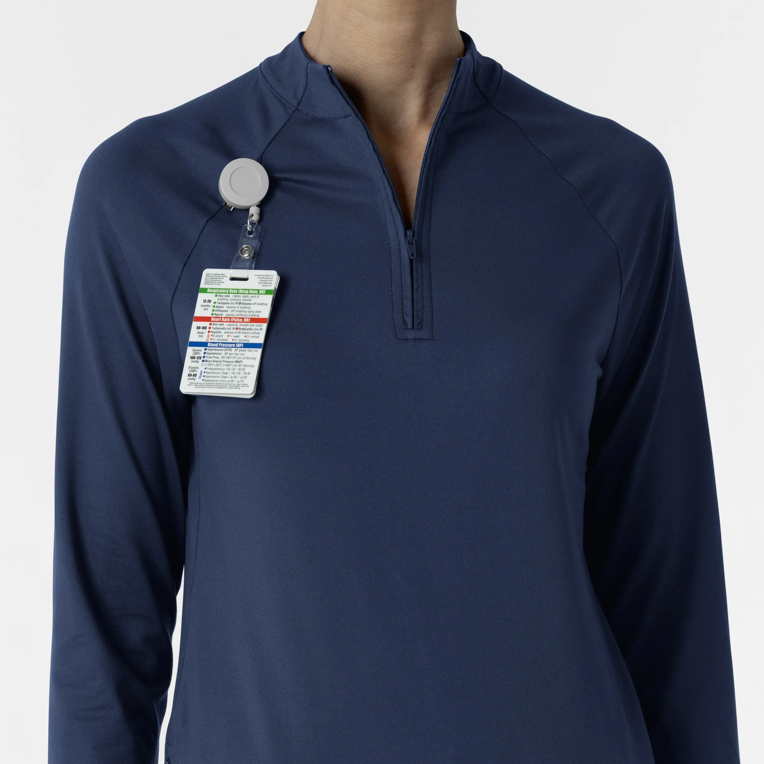 Women's Watch Window Quarter Zip Top - Navy