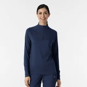 Women's Watch Window Quarter Zip Top - Navy