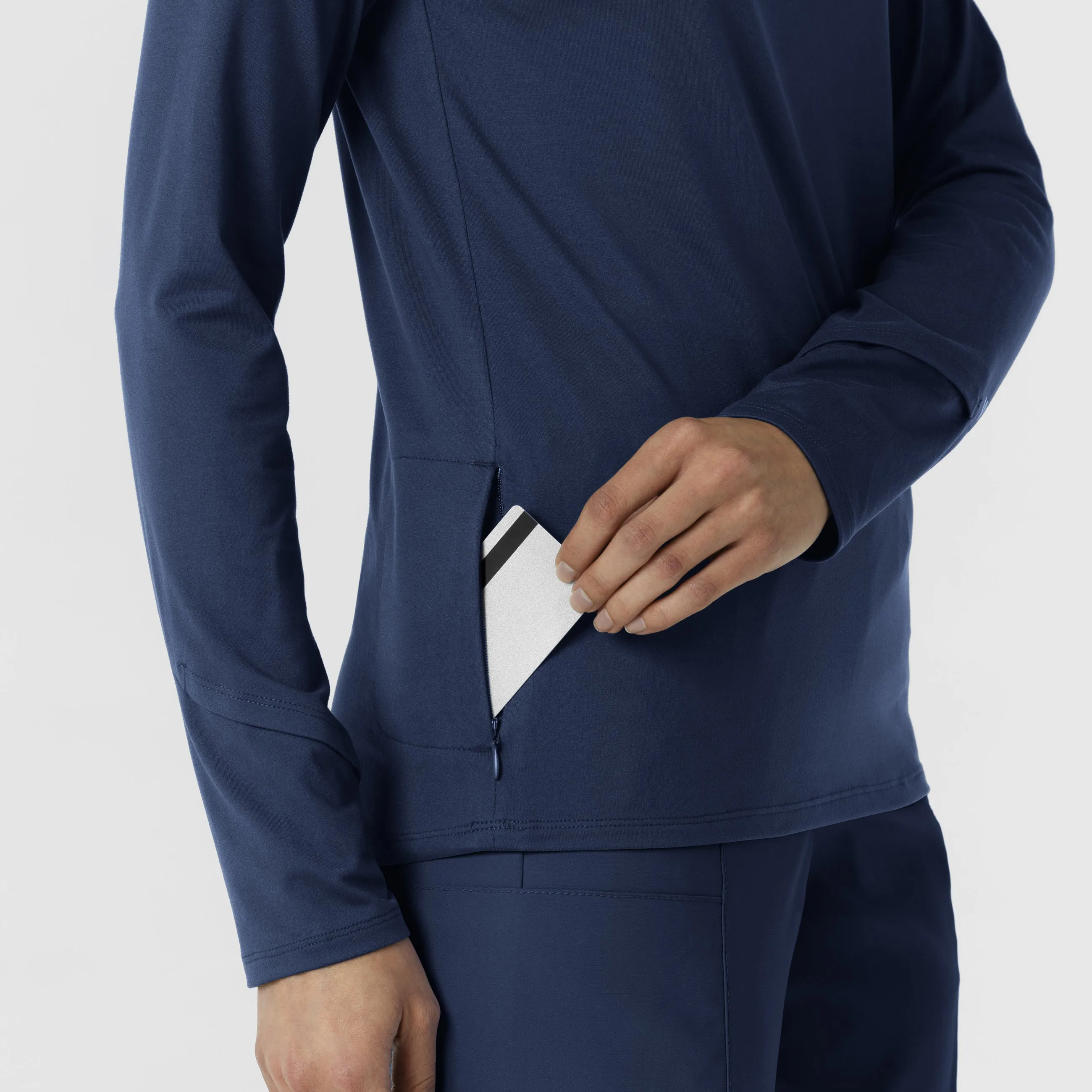 Women's Watch Window Quarter Zip Top - Navy